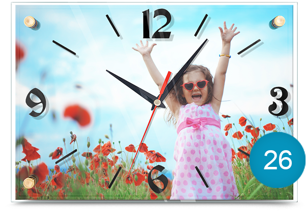 модель пластиковых часов 26