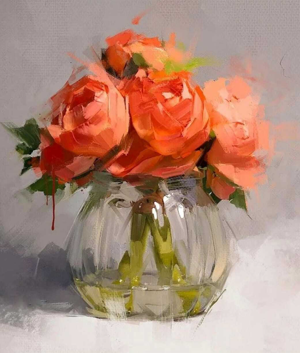 Алые розы