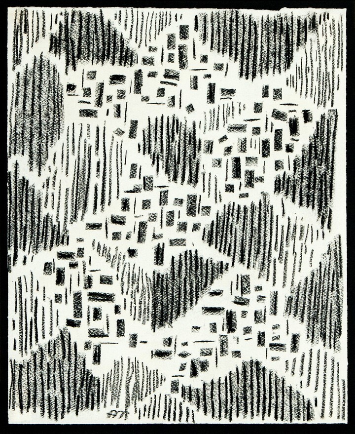А. Маслов. Сосны-Ветки 2017 Бумага, уголь 48 х 38 см