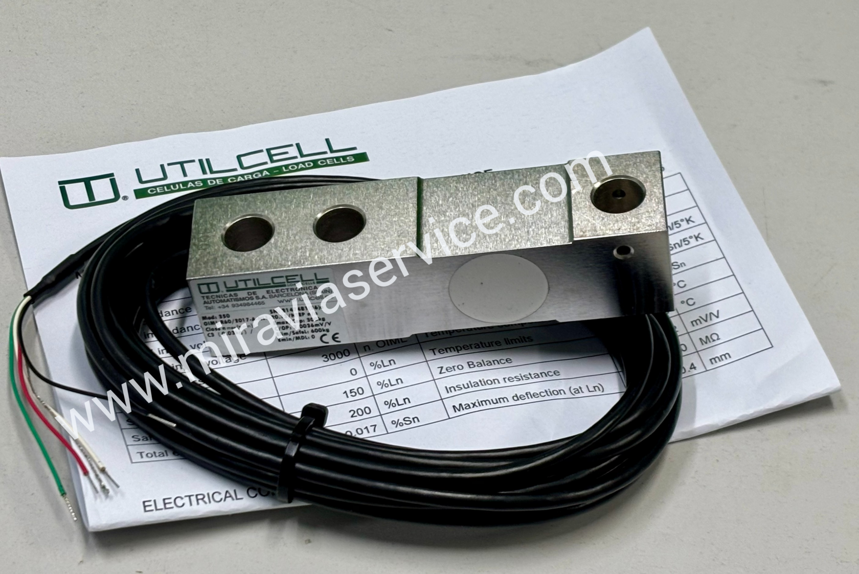 Датчик тензометрический Utilcell U-350-C3 DEHNUNGSMESSSTREIFEN-SENSOR 350A 300 KG (10, DC) NR. U-350-C3