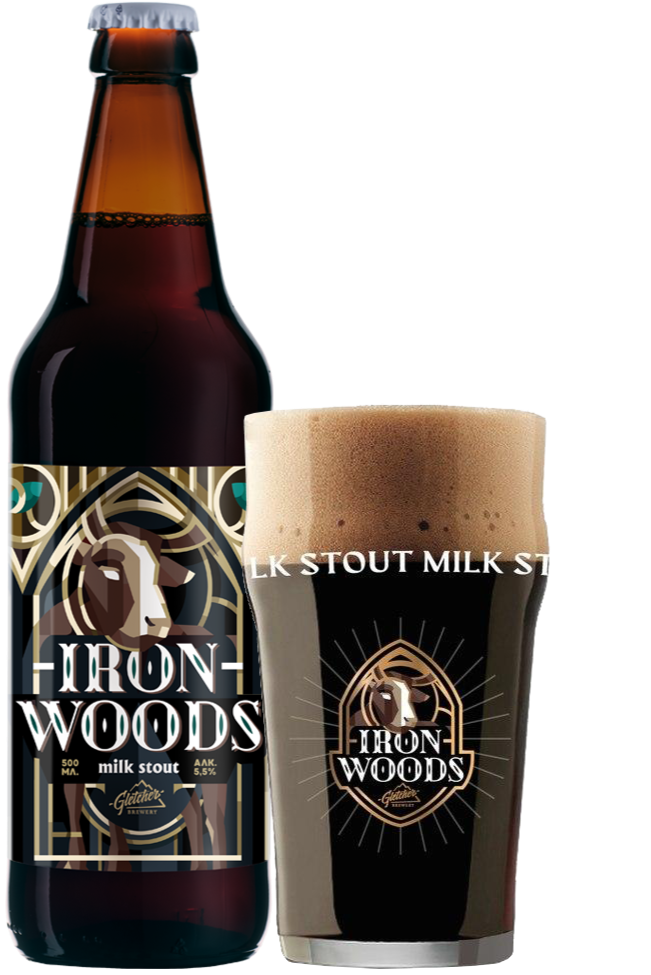 Iron Woods Milk Stout Gletcher Brewery