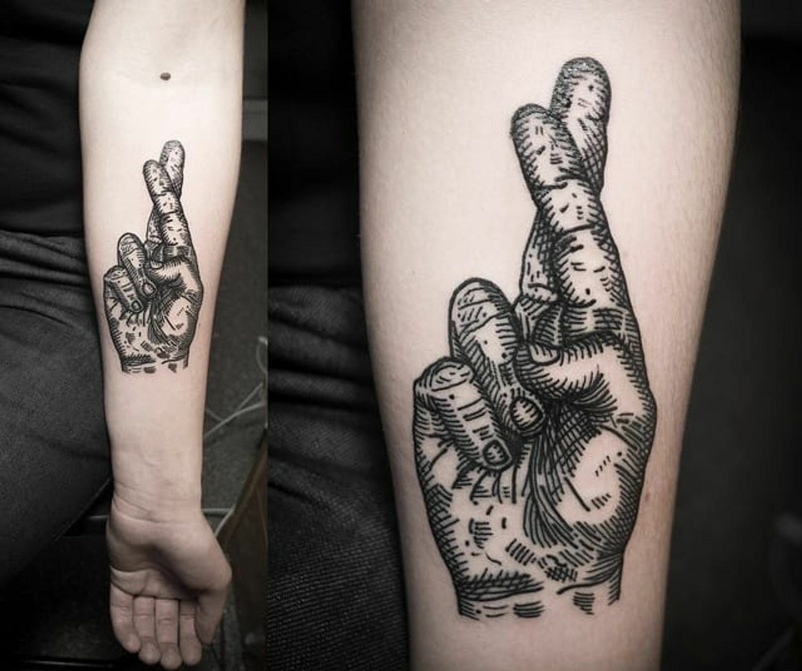 Татуировка скрещенных пальцев: носитель символики и скрытых значений