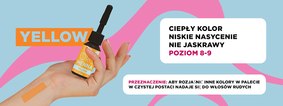 Paleta henny OKO - 05 Yellow – Odcień jasnożółto-brązowy, korektor koloru.