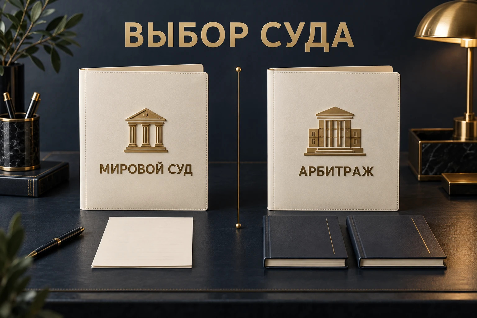 Две концептуальные папки: мировой суд и арбитражный суд
