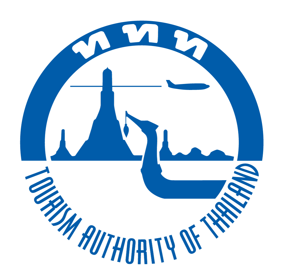 Blue and White Round logo of the Tourist Authority of Thailand
