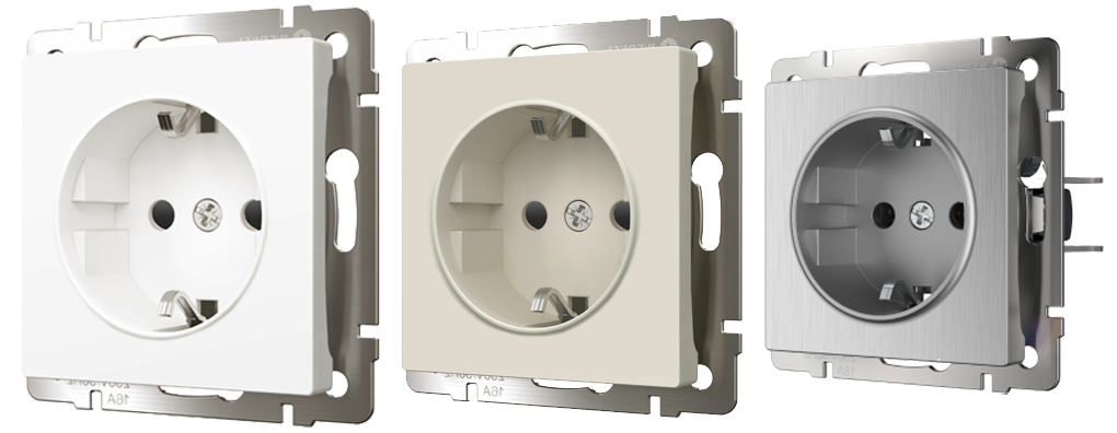 Выключатели, розетки, рамки, механизмы серии Elite