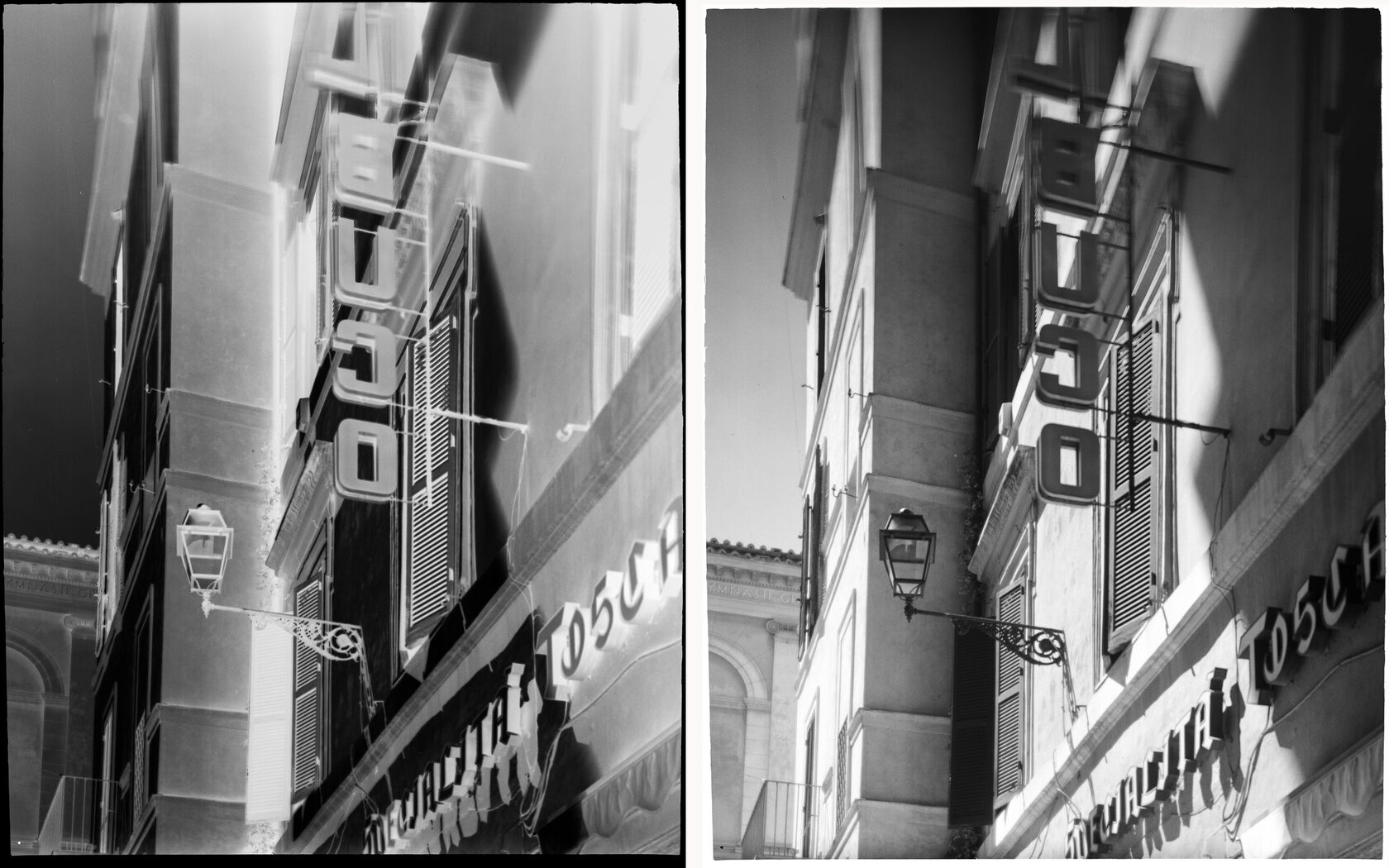Fragment of Architecture. Rome. 2014. BW Negative 4×5 inch.