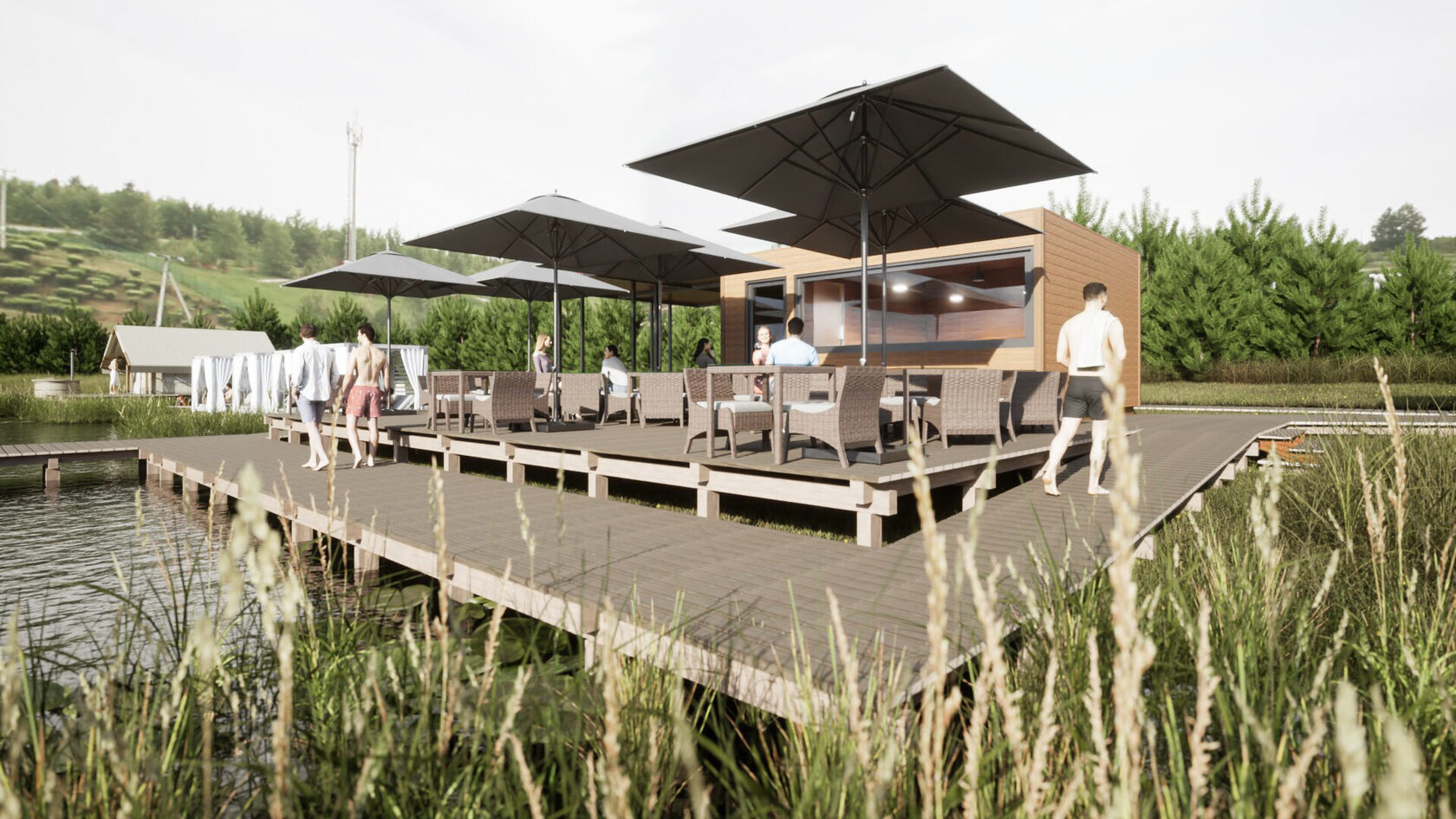 Благоустройство пляжа в селе Мингер — проект архитектурного бюро МЕСТО