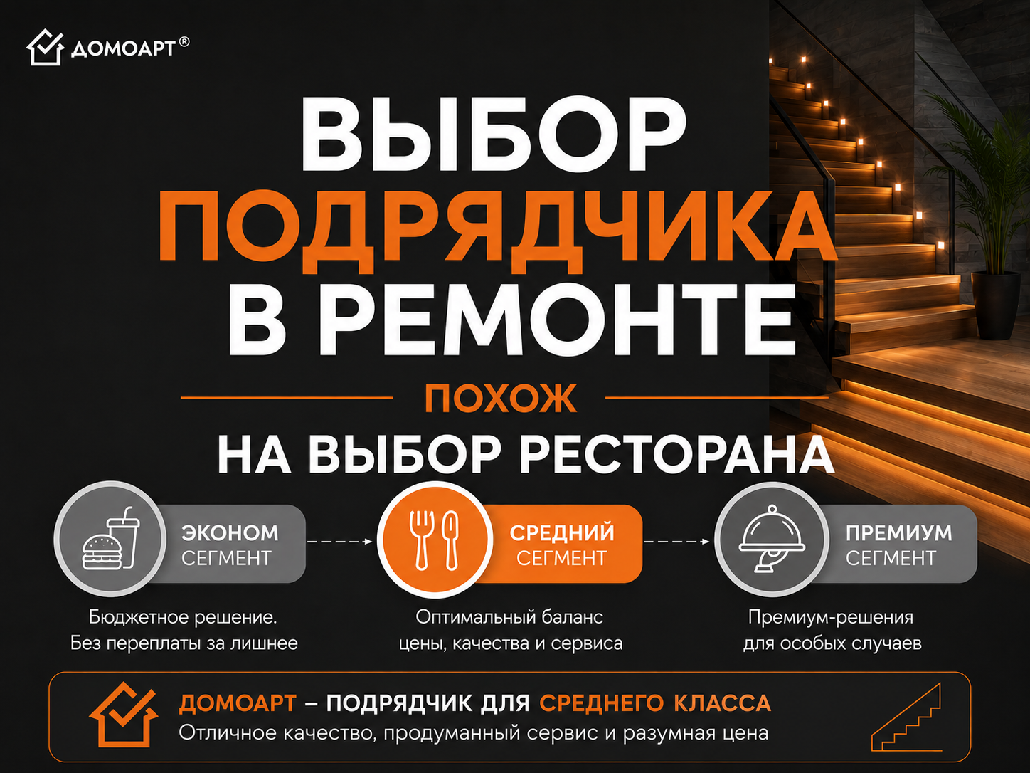 Выбор подрядчика на отделку лестницы