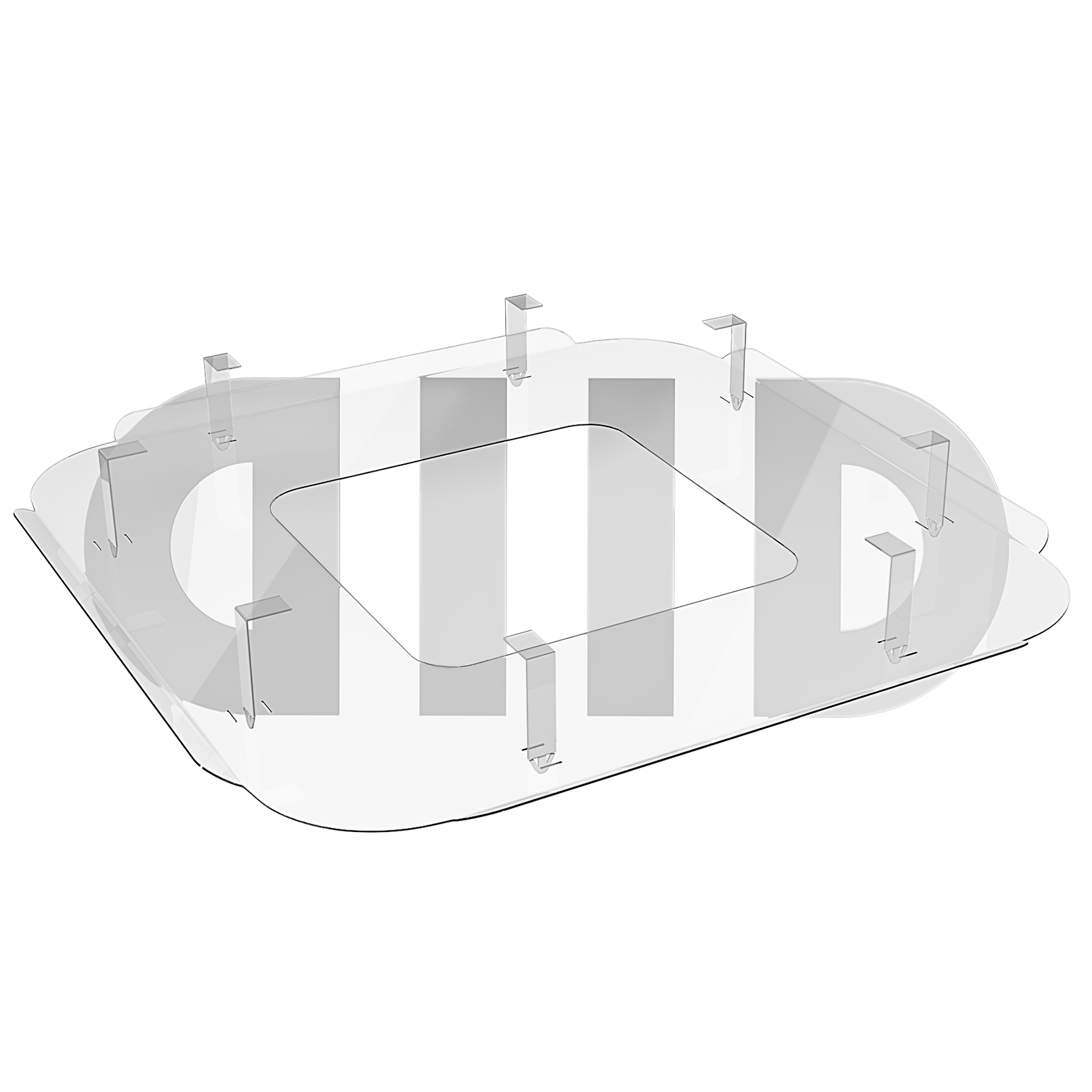 крепление экрана к вентиляционной решетке