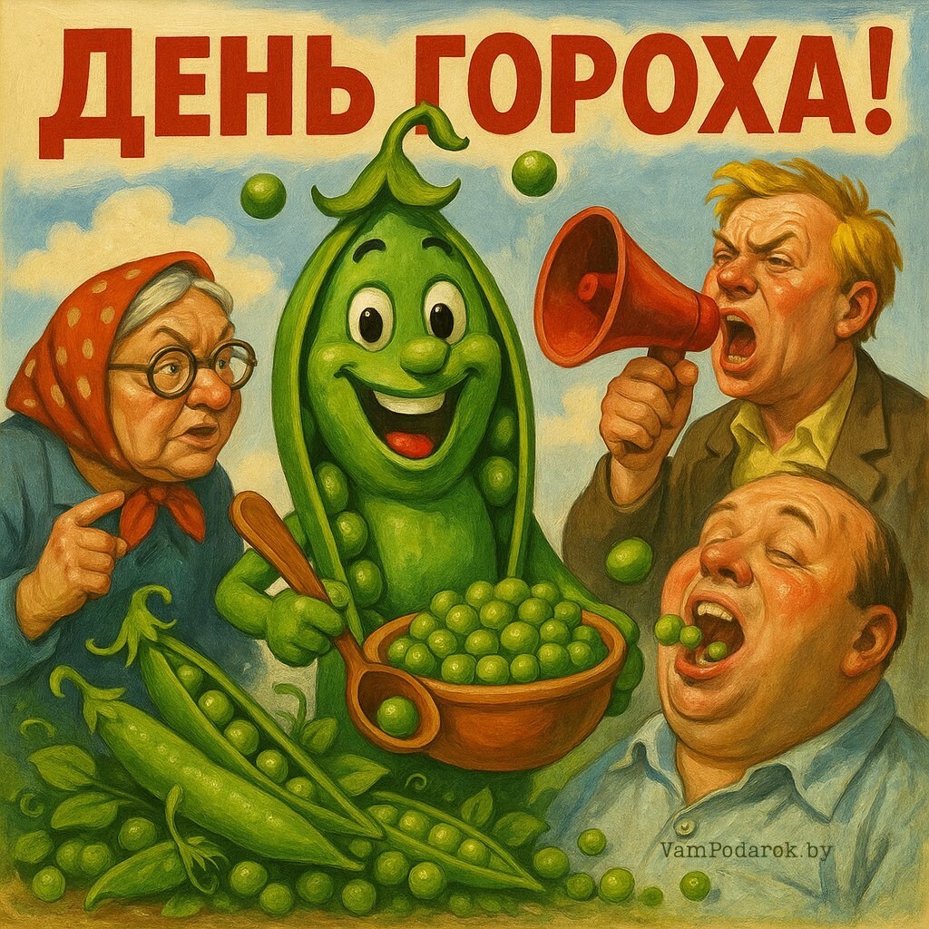 19 мая - День гороха - открытка