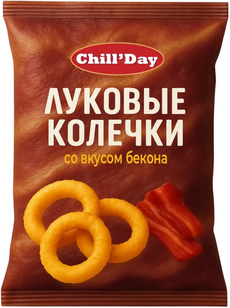 Упаковка луковых колец Chill’Day — бекон