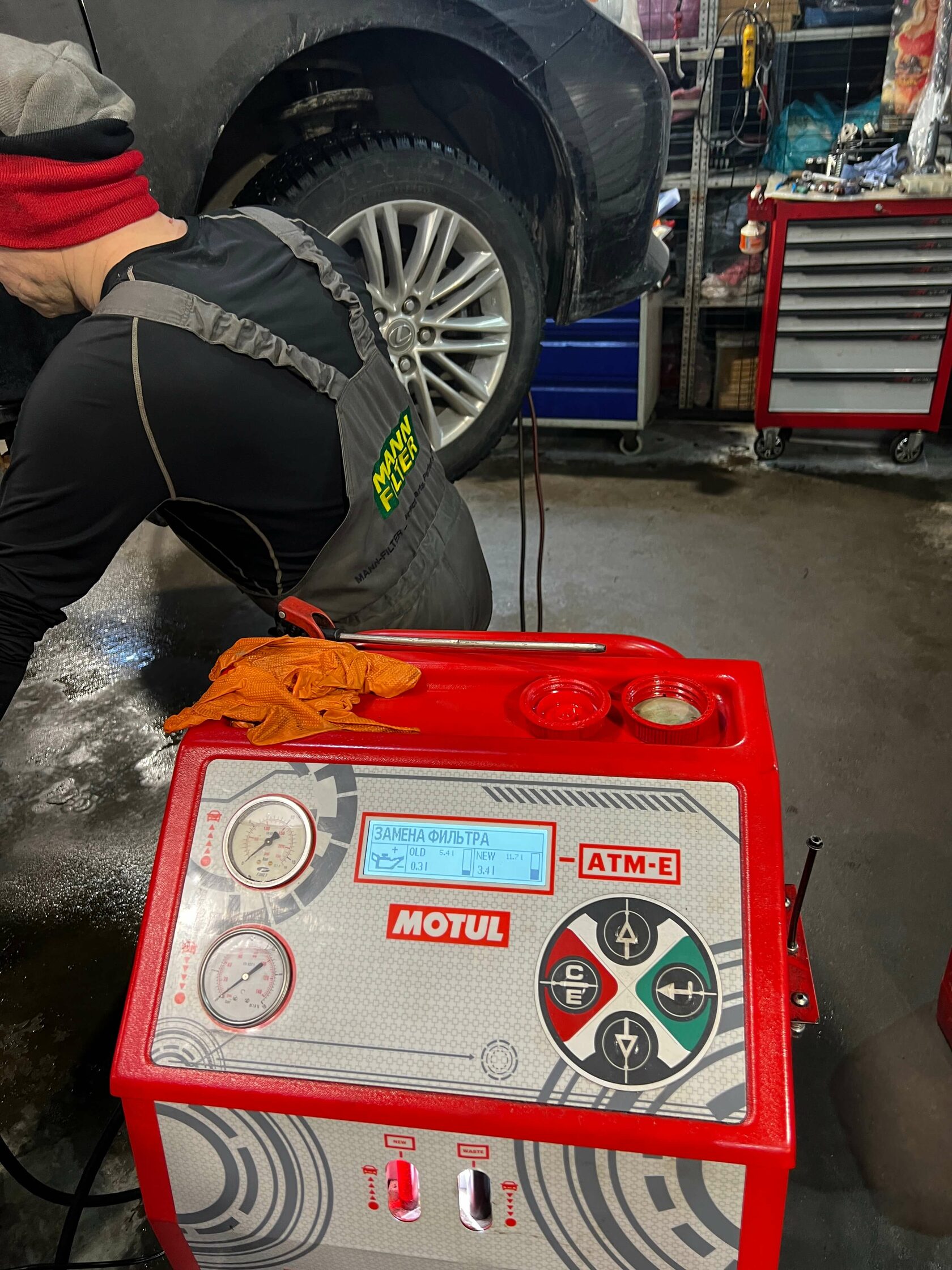 Установка Motul Evo для АКПП Lexus ES