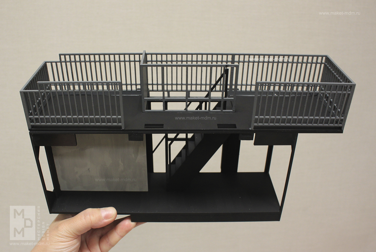 макет декораций к спектаклю Пик Ник Электротеатра Станиславский