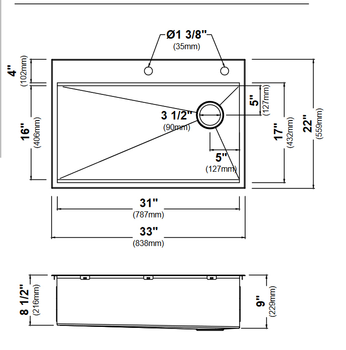 Кухонна мийка Kraus KWT310-33 - изображение 3