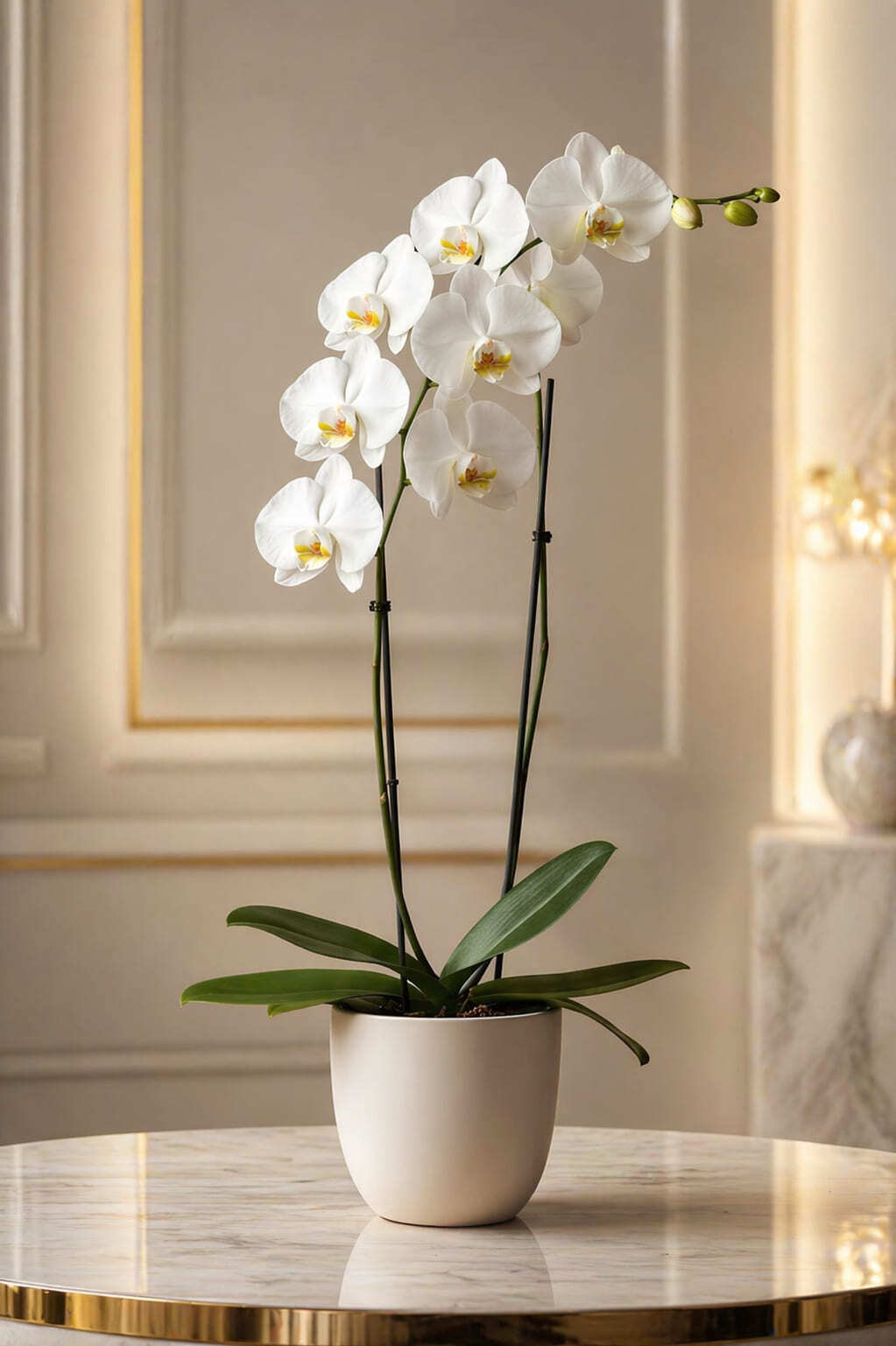 Luxury orchid arrangement for flower delivery in Morocco