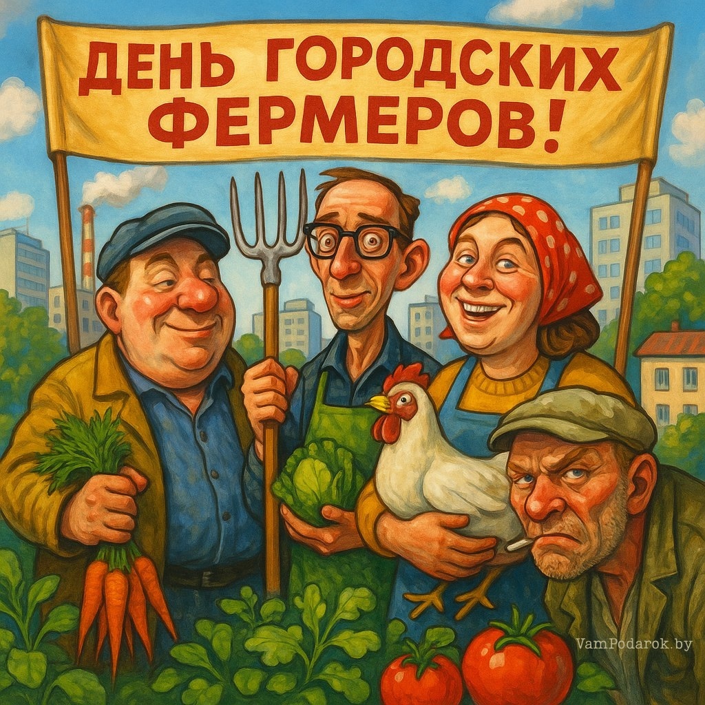 22 мая - Всемирный день городских фермеров - открытка