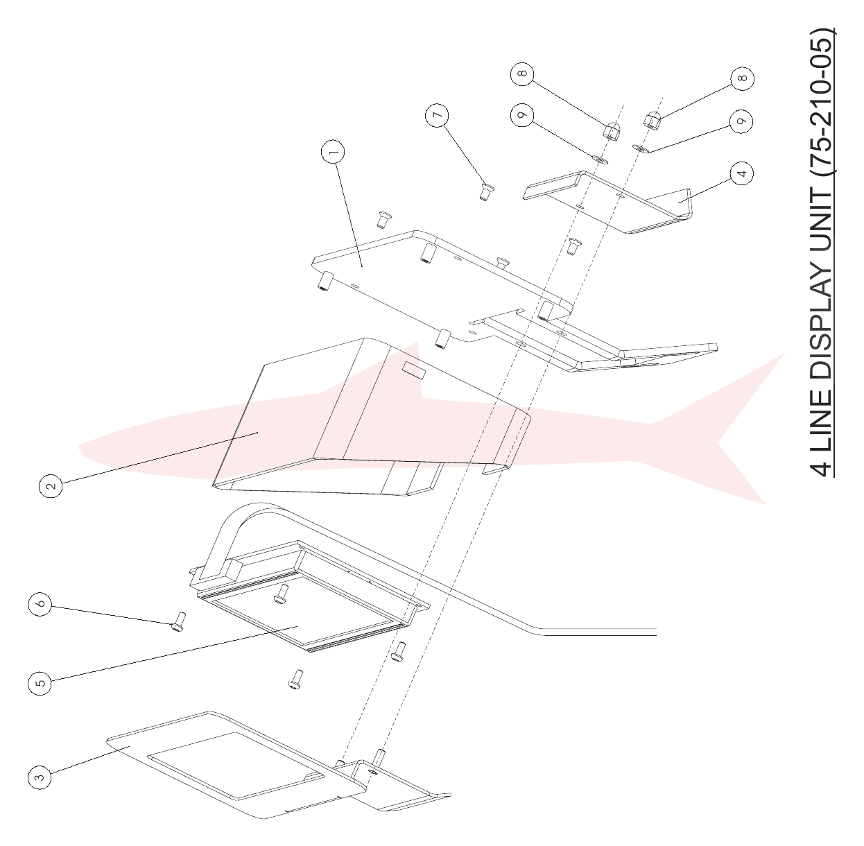 Morgana AutoCreaser 50 75-210-05 4 Line Display Unit — схема деталей