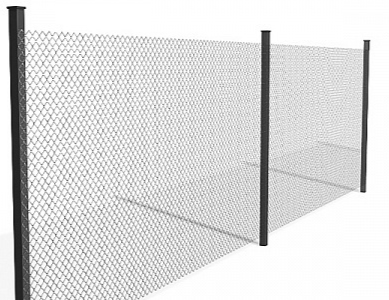 Забор из сетки рабицы