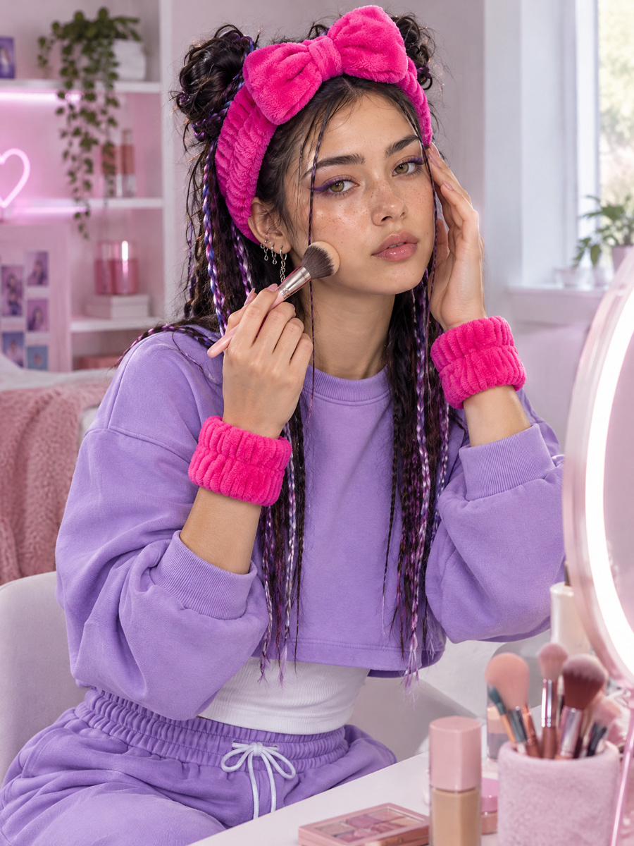 Модель с подарочными повязками STYLE red