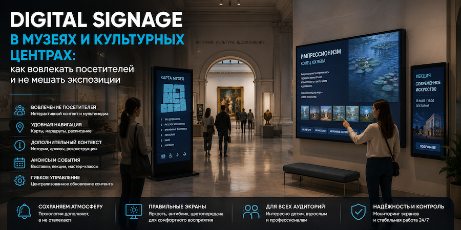 Digital signage в музее