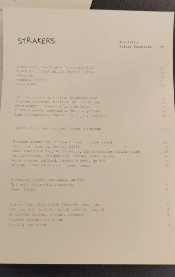 Three chef talking points from lunch at Straker's, Notting Hill