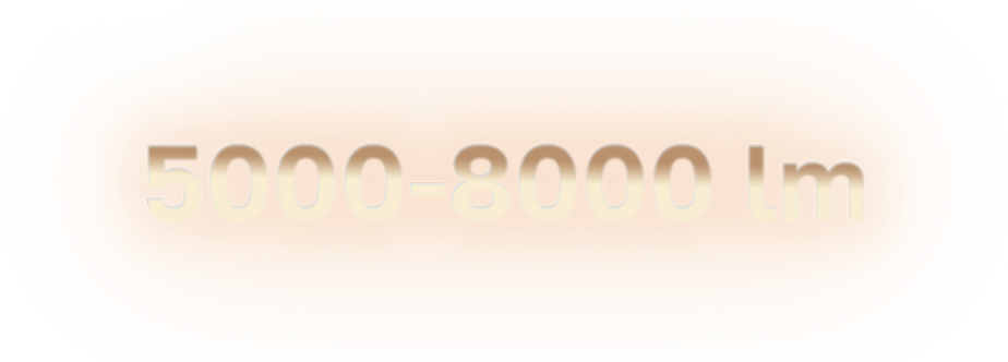 5000–8000 lm