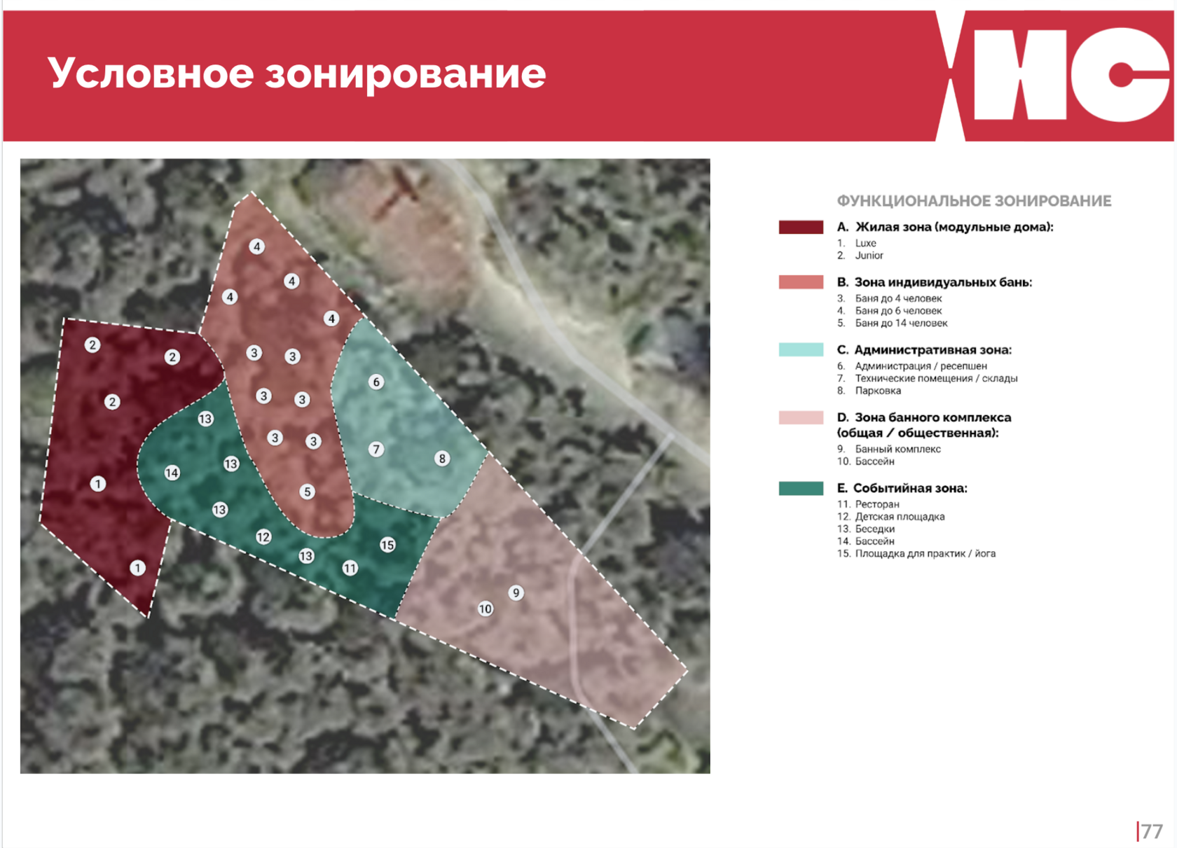 Общественная зона рекреационного комплекса в Алании