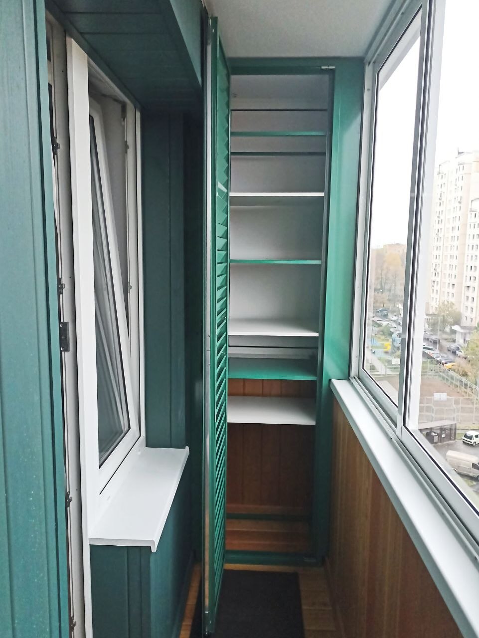 встроенный шкаф для лоджии на заказ