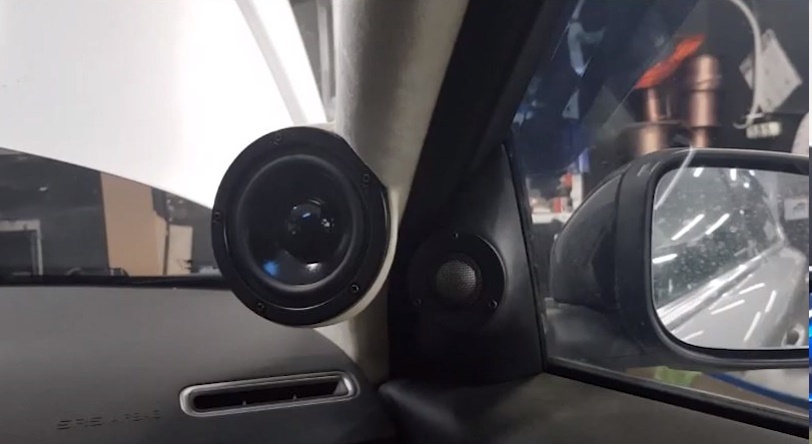 замена динамиков акустики колонок VOLVO S80 