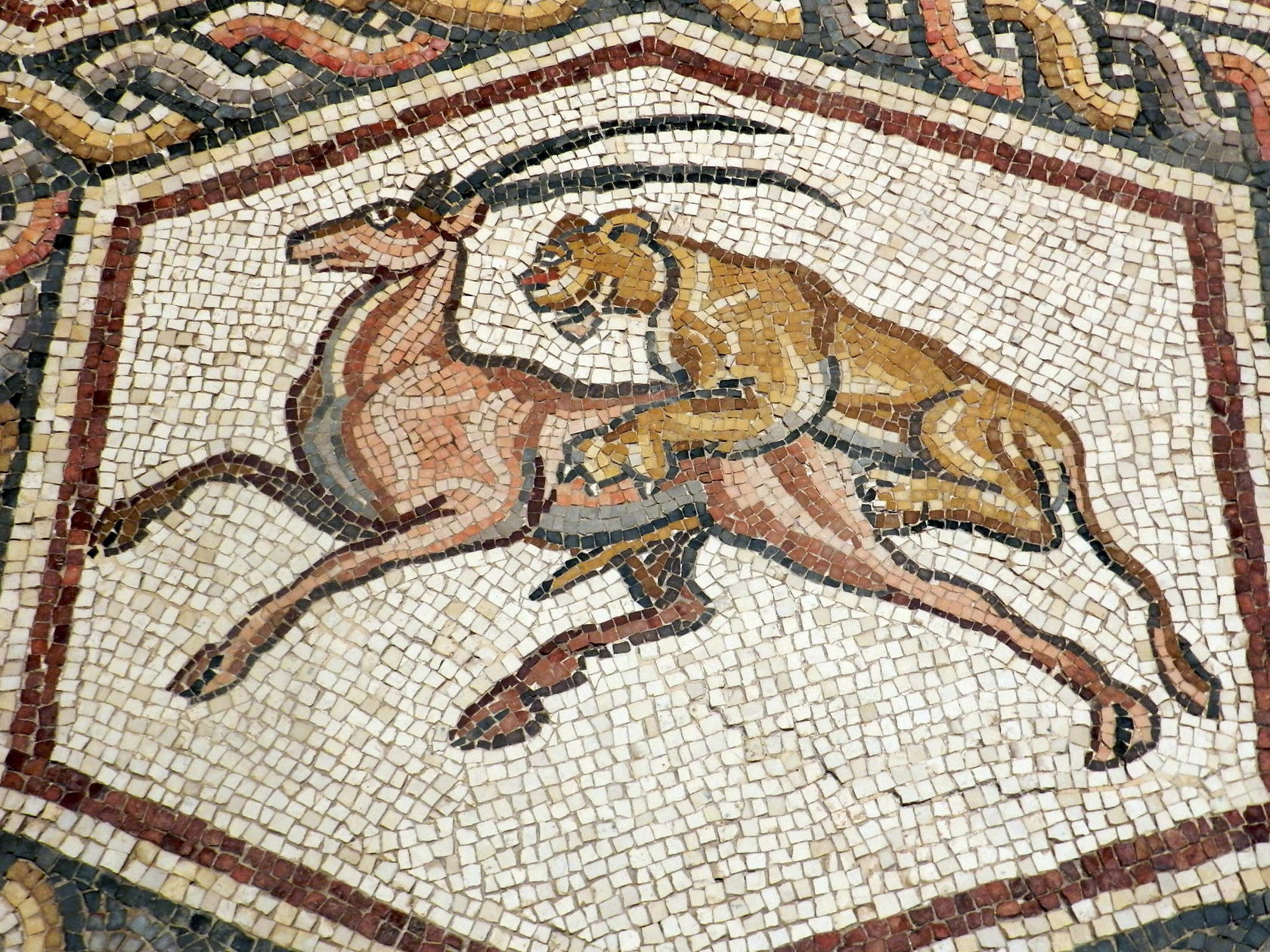 Римская мозаика Лев
