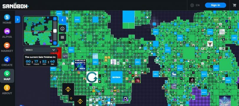 виртуальная недвижимость цифровые участки на карте