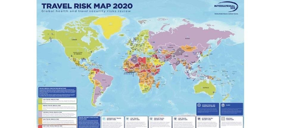 Travel Risk Map 2020 Travel Risk Map 2020: The Riskiest Countries To Travel