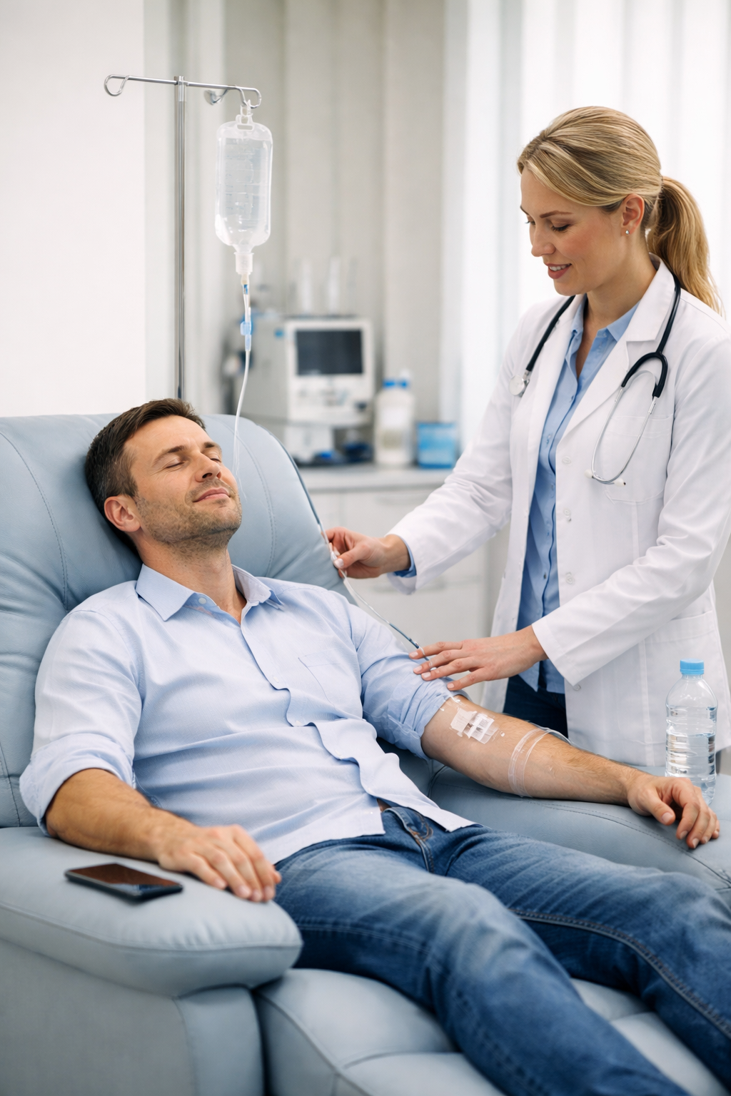 Капельница от запоя: приехал, прокапался и уехал домой