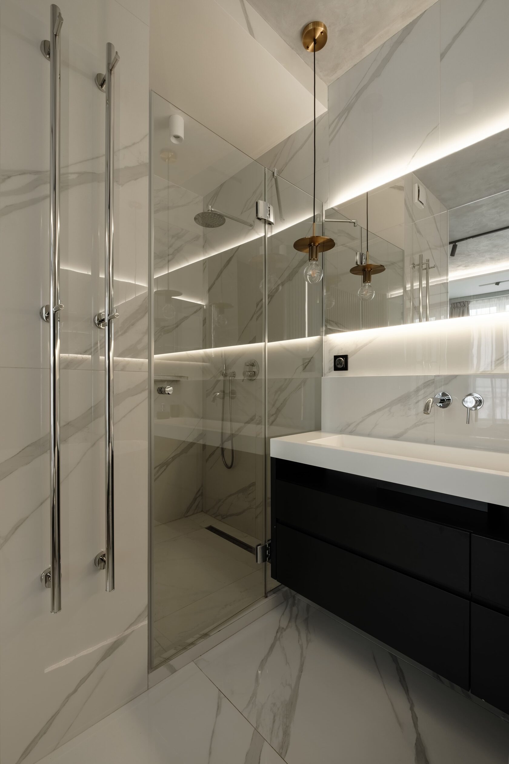 Жилой интерьер в ЖК Golden City 90 м2 | Petrov Design