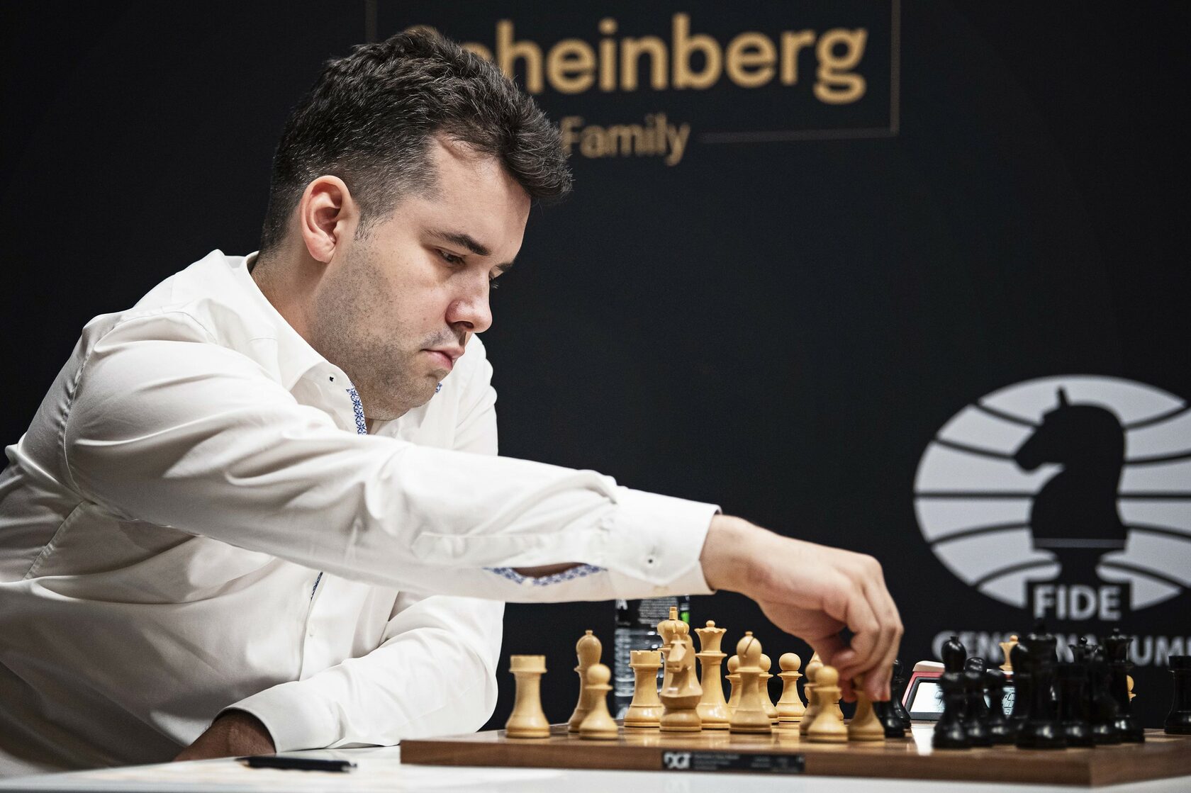 Nepomniachtchi remains one point ahead of Ding after Game 11 draw