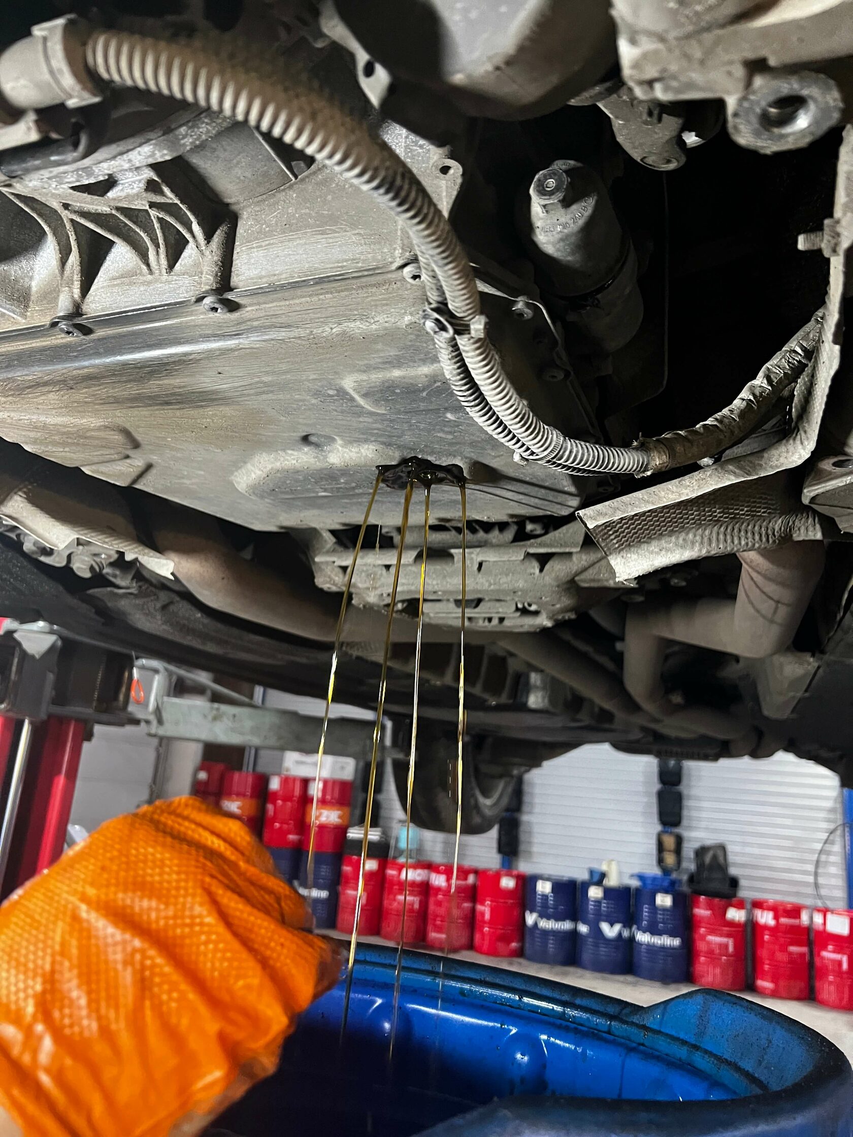 Слив масла из DSG Porsche