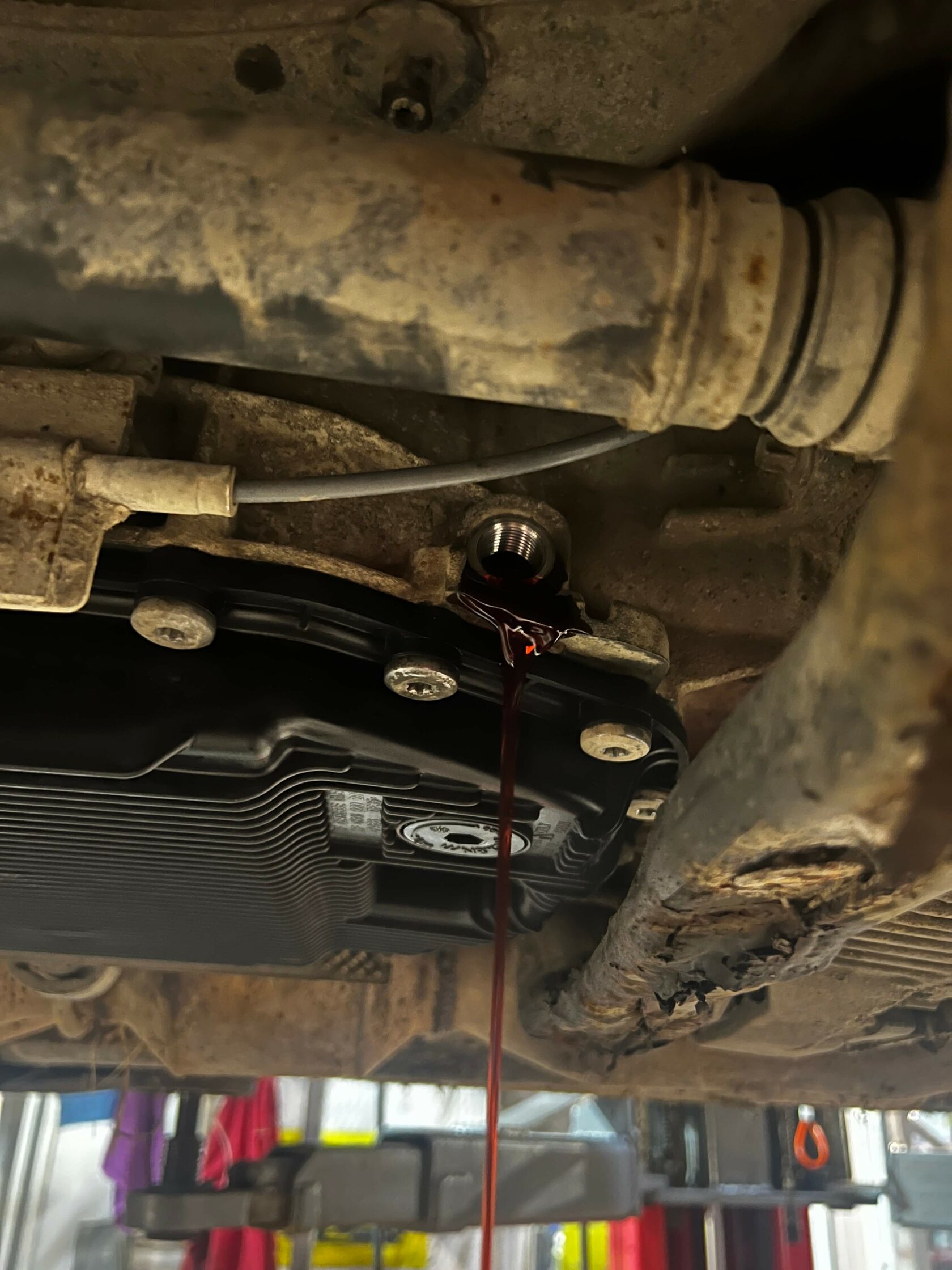 Проверка уровня масла ZF 6HP