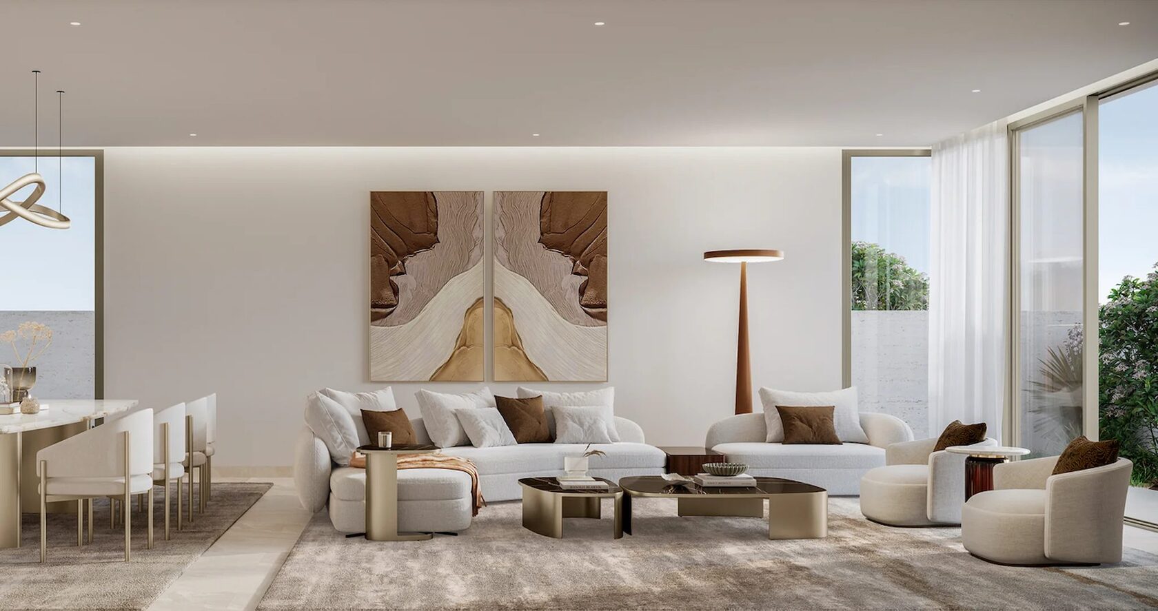 Light palette living room