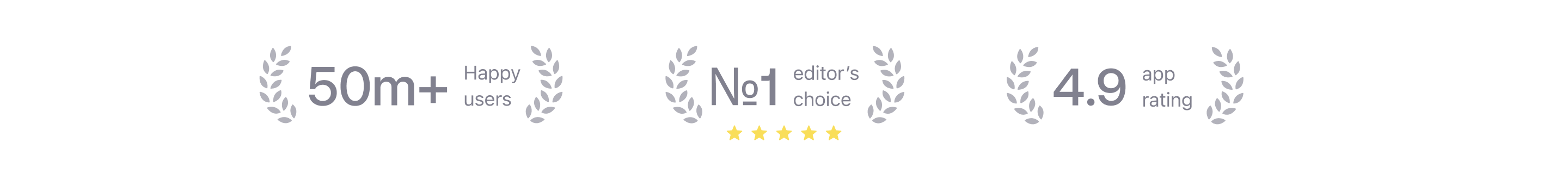 15M+ happy users; #1 editor’s choice; 4.9 app rating
