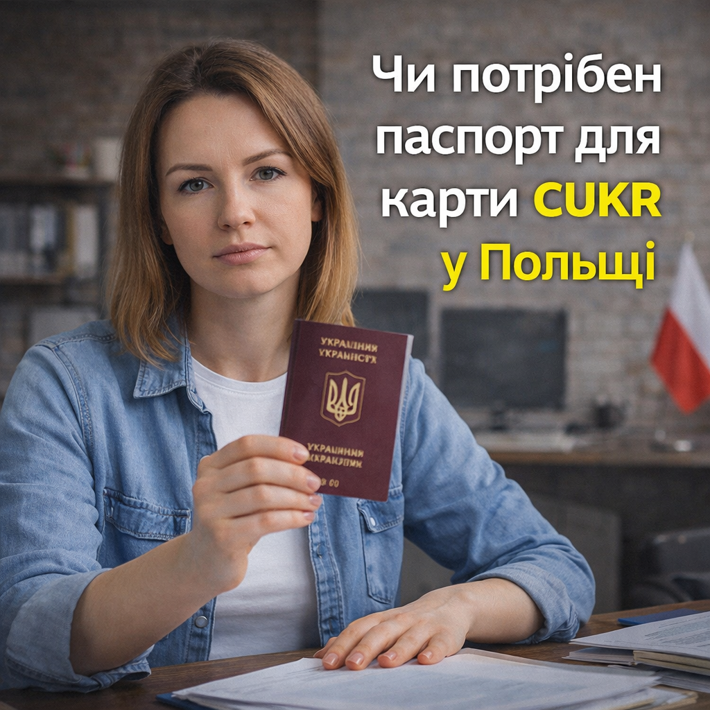 Чи потрібен паспорт для подачі на CUKR