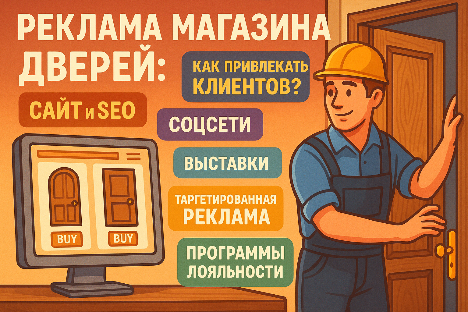 Реклама и продвижение магазина дверей: как привлекать клиентов