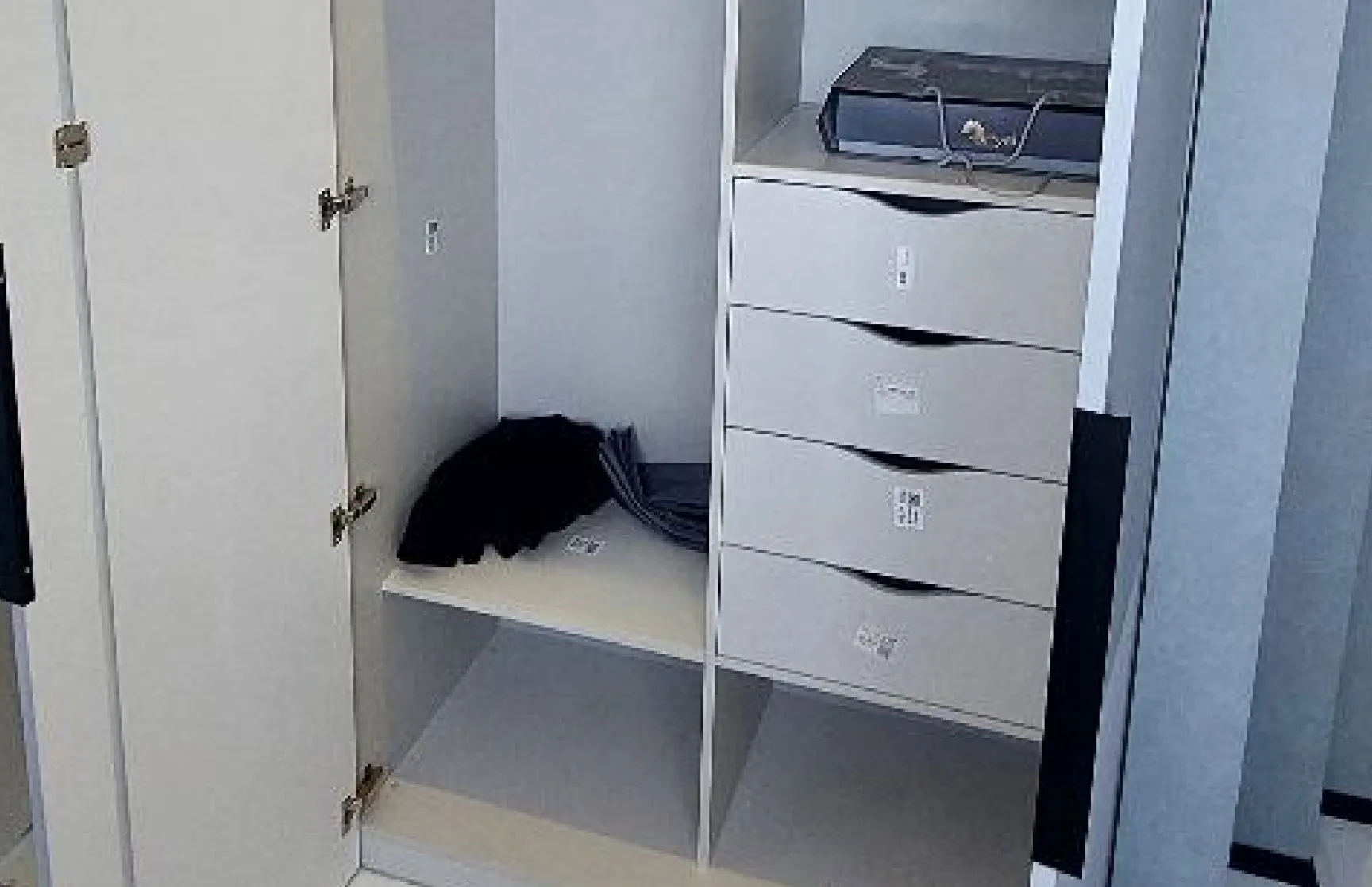 Распашной шкаф из ЛДСП Egger и МДФ с подсветкой фото 15