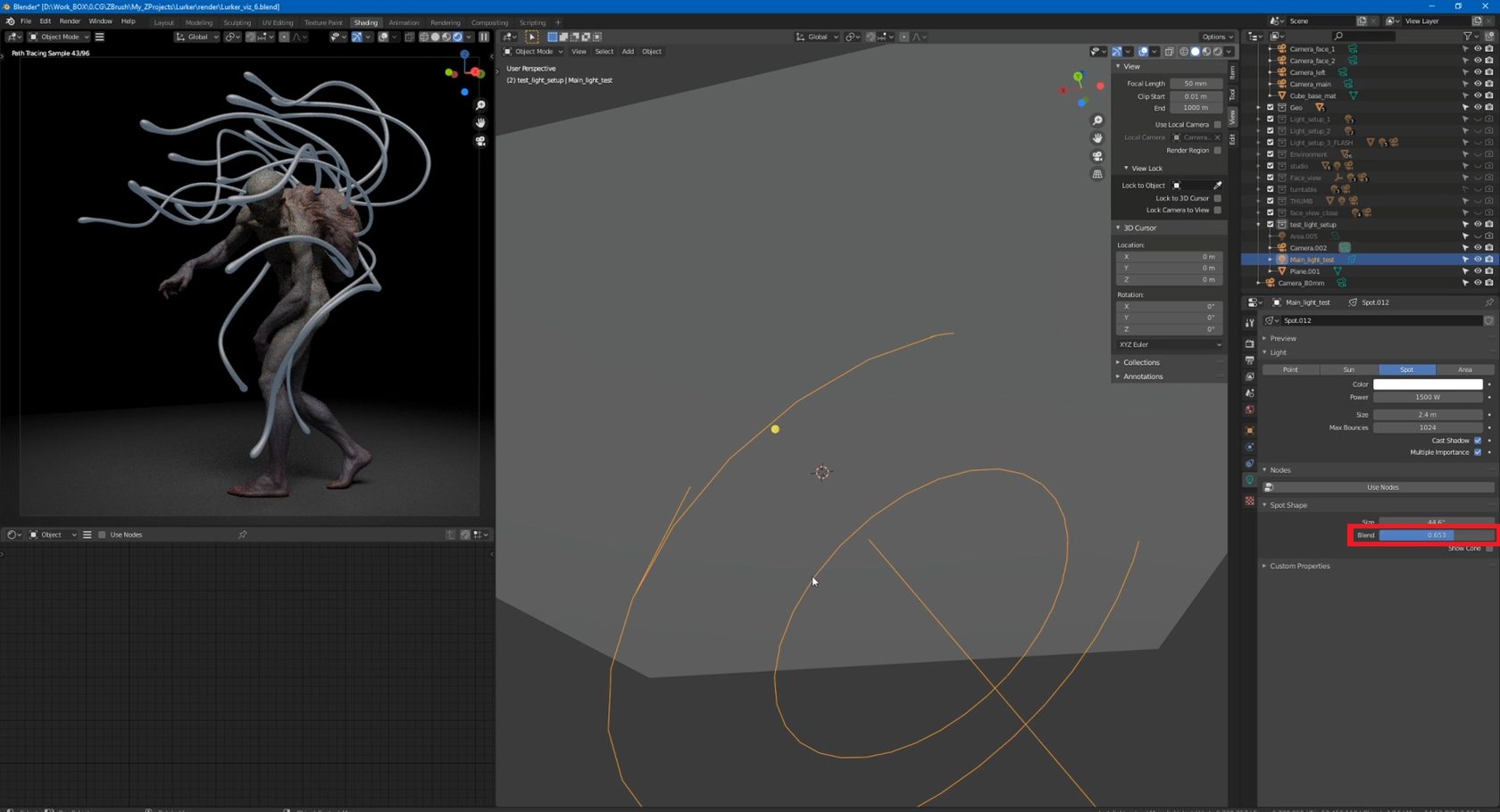 Как выставить освещение 3D-объекта в Blender и настроить источники света.