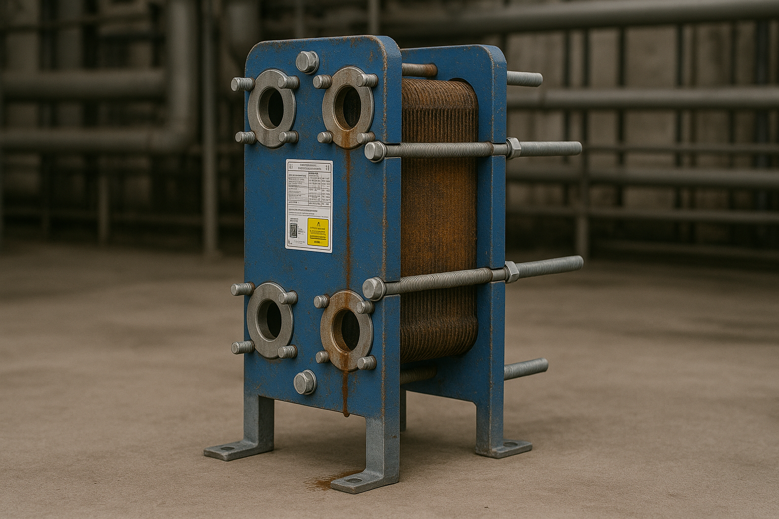 разгерметизация негерметичного пластинчатого теплообменника