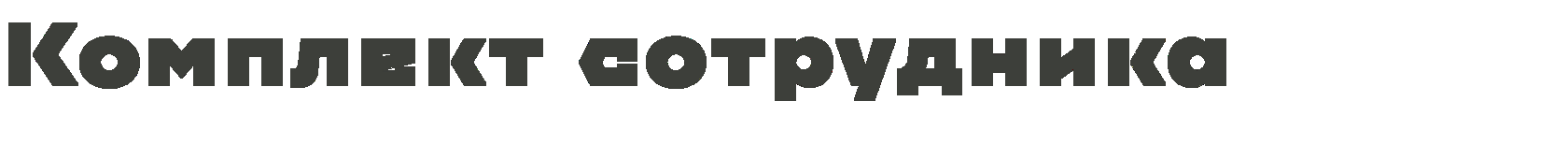 Комплект сотрудника