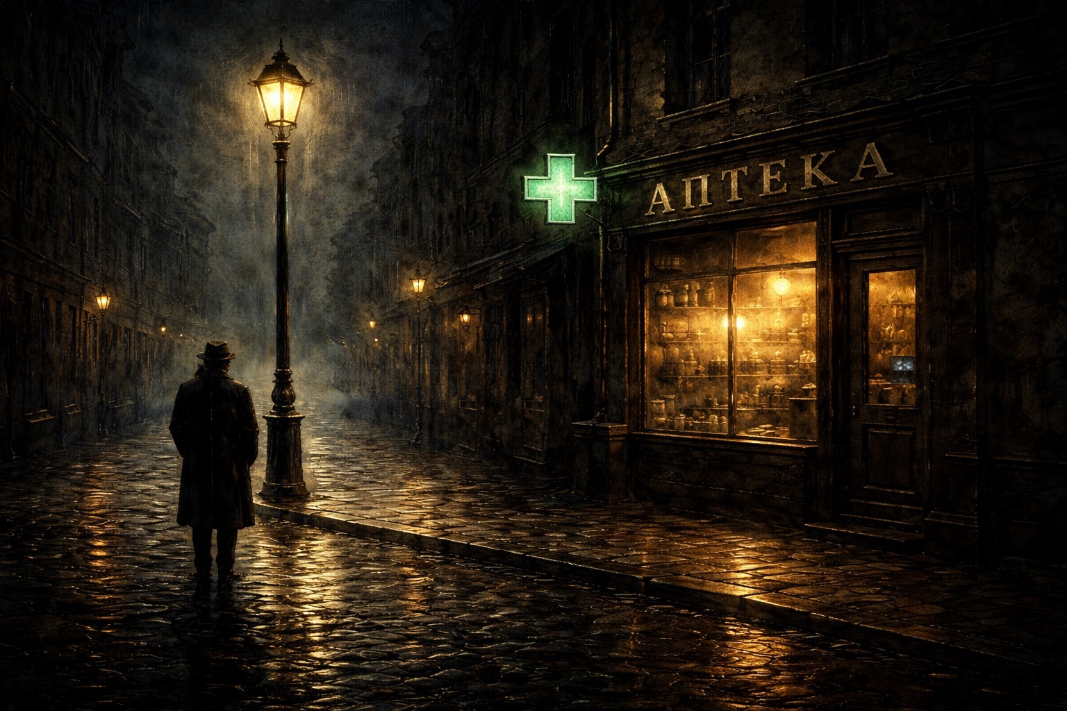 Ночь, улица, фонарь, аптека,  Бессмысленный и тусклый свет.  ......  Александр Блок