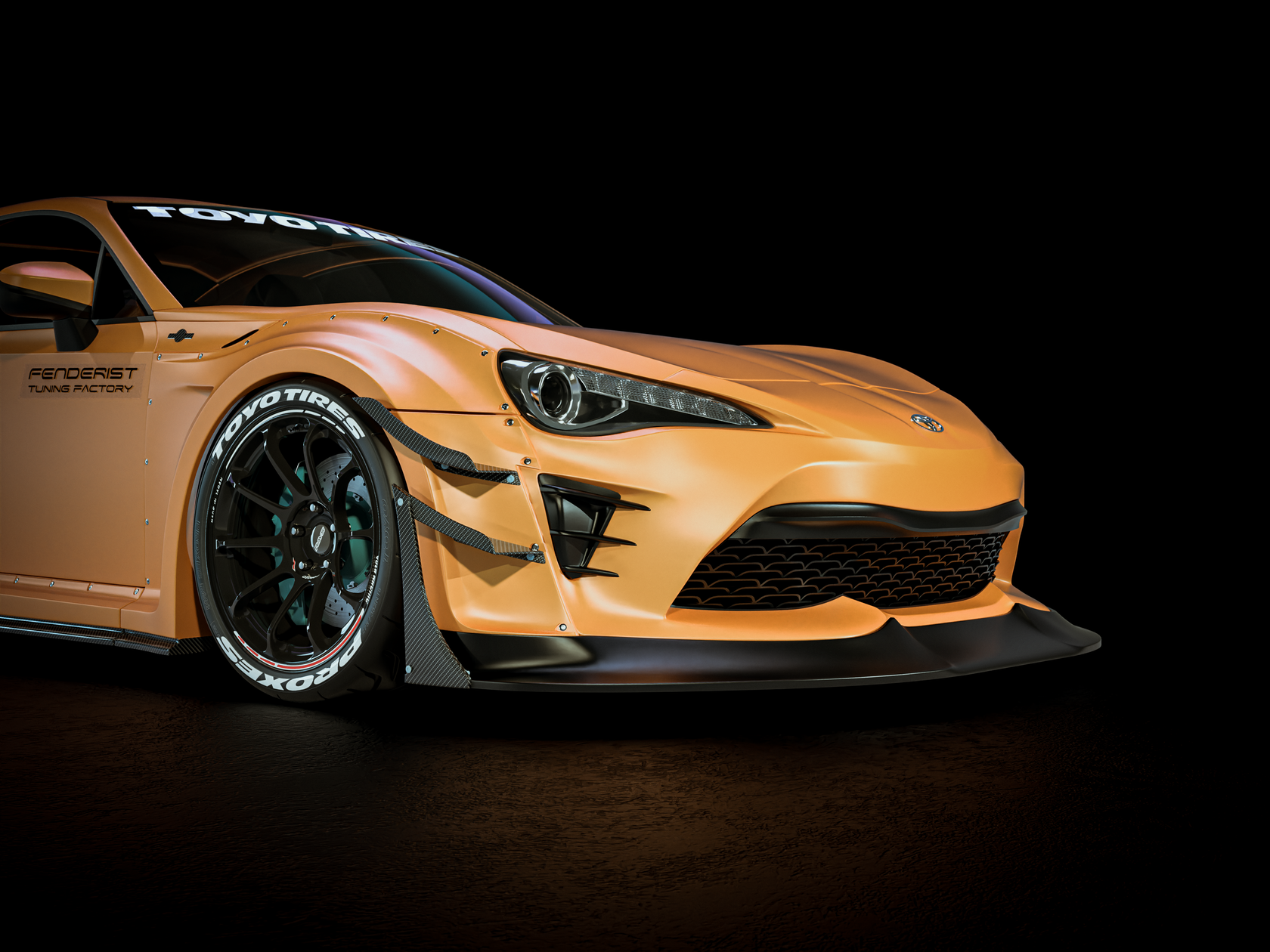 Full FENDERIST SPEC R kit / WIDE BODY KIT TOYOTA GT86 / SCION FRS 20172020