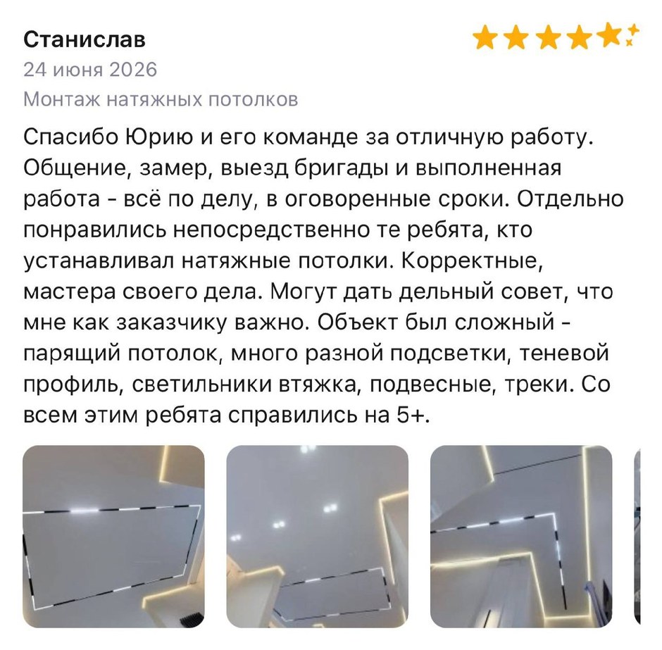 Скриншот отзыва Станислава на Профи.ру