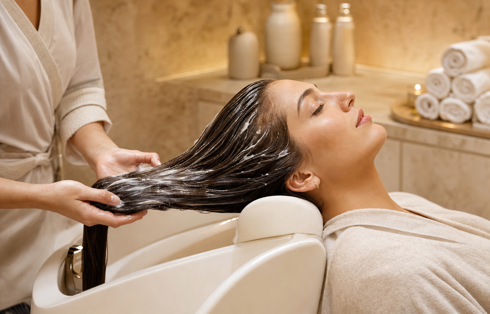 Уход Абсолютное счастье для волос и японский Head Spa